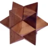 LOGOPLAY Stern Gr. L - 8,5 Cm - Star - 3D Puzzle - Knobelspiel Aus Holz