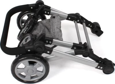 CHIC 2000 Kombi-Puppenwagen "LINUS", Melange Grau-navy 3 CHIC 2000 Kombi-Puppenwagen "LINUS", Melange Grau-navy – Bild 3