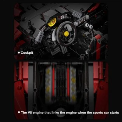 CADA Klemmbausteinset Sportwagen C61042W 4 CADA Klemmbausteinset Sportwagen C61042W – Bild 4