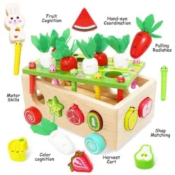 Vetaka Steckspiel Holzspielzeug Karotte Früchte Für Kinder -Spielzeugladen 28178743 05
