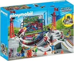 PLAYMOBIL® Spielzeug/Baukästen & Konstruktionsspielzeug/Steckbausteine PLAYMOBIL City Action 70168 Skaterpark Für Kinder Ab 4 Jahren Blau