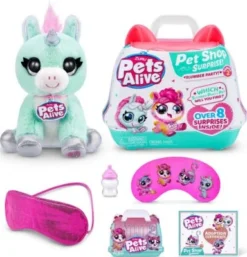 ZURU Pets Alive - Pet Shop Surprise Spielset Tierhandlung Serie 2 Einhorn Pyjamaparty