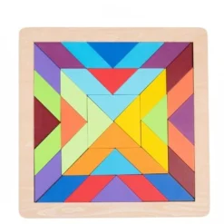 Brighten Bausteinspielzeug Für Kinder Regenbogenblöcke, Tangram