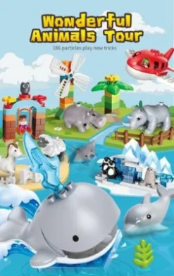 Klemmbausteinset Feelo Zoo FL1693