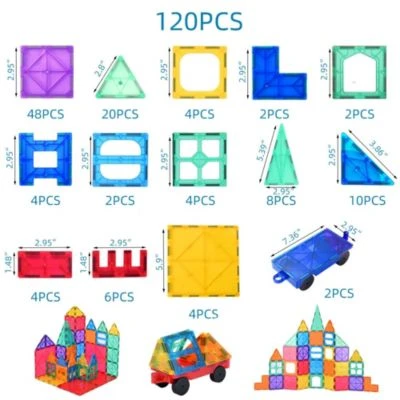 Brightake Bunte Magnetische Bausteine Kinderspielzeug Pädagogisches Farbfenster-Magnetpuzzle Für Kinder 1 Brightake Bunte Magnetische Bausteine Kinderspielzeug Pädagogisches Farbfenster-Magnetpuzzle Für Kinder