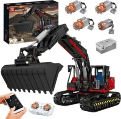 MOULD KING Konstruktionsspielsteine 17033 Ferngesteuerter Raupenbagger MOC Klemmbausteine 1828 Teile