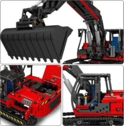MOULD KING Konstruktionsspielsteine 17033 Ferngesteuerter Raupenbagger MOC Klemmbausteine 1828 Teile -Spielzeugladen 30637986 05