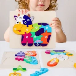 Enbaoxin Holzpuzzle Tierpuzzle Brett Spielzeug Montessori Puzzle Kinderspielzeug Für Frühes Lernen 10 Enbaoxin Holzpuzzle Tierpuzzle Brett Spielzeug Montessori Puzzle Kinderspielzeug Für Frühes Lernen -Spielzeugladen 30789650 05