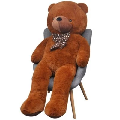 VidaXL Weicher XXL-Plüsch-Teddybär Braun 135 Cm Teddybär 3 VidaXL Weicher XXL-Plüsch-Teddybär Braun 135 Cm Teddybär – Bild 3