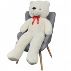 VidaXL Weicher XXL-Plüsch-Teddybär Weiß 160 Cm Teddybär 6 VidaXL Weicher XXL-Plüsch-Teddybär Weiß 160 Cm Teddybär -Spielzeugladen 31021166 03