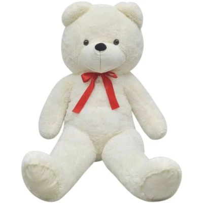 VidaXL Weicher XXL-Plüsch-Teddybär Weiß 160 Cm Teddybär 4 VidaXL Weicher XXL-Plüsch-Teddybär Weiß 160 Cm Teddybär – Bild 4
