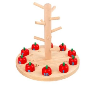 Enbaoxin Lustiges Apfelpflückspiel Kinderfrüherziehung Holzspielzeug 1 Enbaoxin Lustiges Apfelpflückspiel Kinderfrüherziehung Holzspielzeug