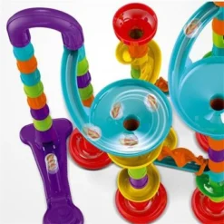 SHAOKE Baby Lernspielzeug Auswurf Variation Rutsche Bausteine ​​Spielzeug Kinder Bauen Dreidimensionale Bausteine ​​zusammen, Rohrlabyrinth, Früherziehungsspiel Kugelbahnen -Spielzeugladen 31135510 03