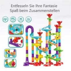 SHAOKE Baby Lernspielzeug Auswurf Variation Rutsche Bausteine ​​Spielzeug Kinder Bauen Dreidimensionale Bausteine ​​zusammen, Rohrlabyrinth, Früherziehungsspiel Kugelbahnen -Spielzeugladen 31135510 04