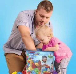 Mega Bloks Bausteine-Beutel Bunt (60 Teile), Steck-Bausteine Kinder, Bauklötze 10 Mega Bloks Bausteine-Beutel Bunt (60 Teile), Steck-Bausteine Kinder, Bauklötze -Spielzeugladen 3180432 05