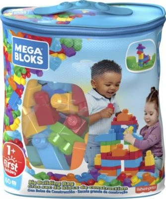 Mega Bloks Bausteine-Beutel Bunt (60 Teile), Steck-Bausteine Kinder, Bauklötze 6 Mega Bloks Bausteine-Beutel Bunt (60 Teile), Steck-Bausteine Kinder, Bauklötze – Bild 6