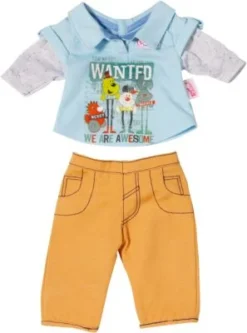 BABY Born® Puppenkleidung Longsleeve, Orange Hose, 43 Cm