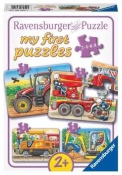 Ravensburger 4-tlg. Puzzle Set, 2,4,6+8 Teile, 21x15 CmBei Der Arbeit