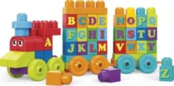 Mega Bloks ABC Lernzug (60 Teile), Steck-Bausteine, Bauklötze, Lernspielzeug 9 Mega Bloks ABC Lernzug (60 Teile), Steck-Bausteine, Bauklötze, Lernspielzeug -Spielzeugladen 5254614 04