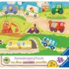 Ravensburger Holz-Puzzle, 8 Teile, 24x18 Cm, Lieblingsfahrzeuge