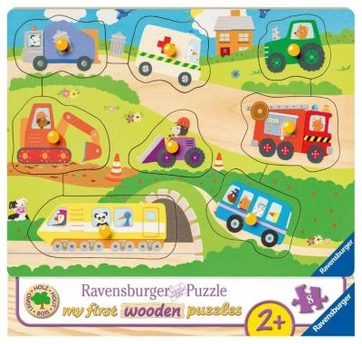 Ravensburger Holz-Puzzle, 8 Teile, 24x18 Cm, Lieblingsfahrzeuge 1 Ravensburger Holz-Puzzle, 8 Teile, 24x18 Cm, Lieblingsfahrzeuge