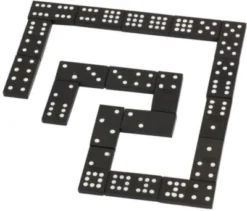 Natural Games Domino In Holzbox, 55 Steine